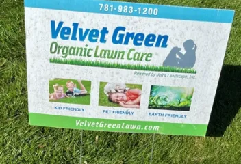 velvet green yard sign